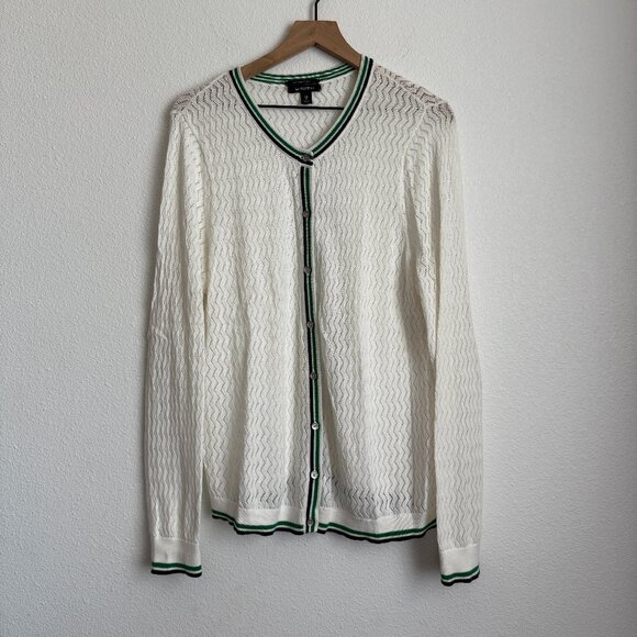 🌻 Lands End Supima Cotton Cardigan - Picture 1 of 8